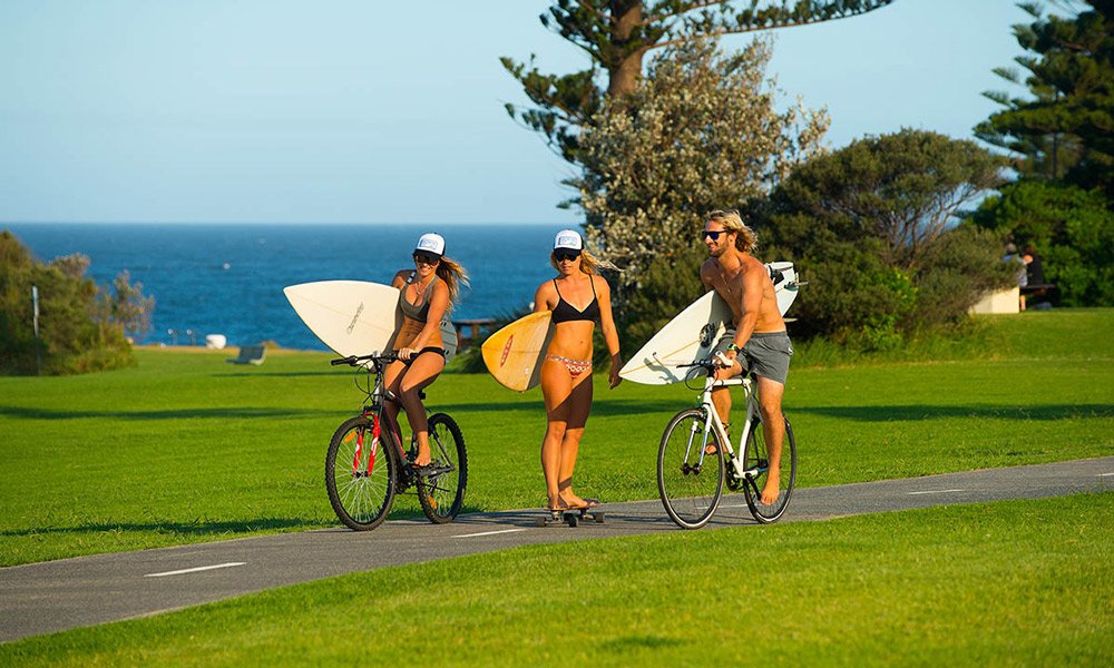 Surfing close to Sydney