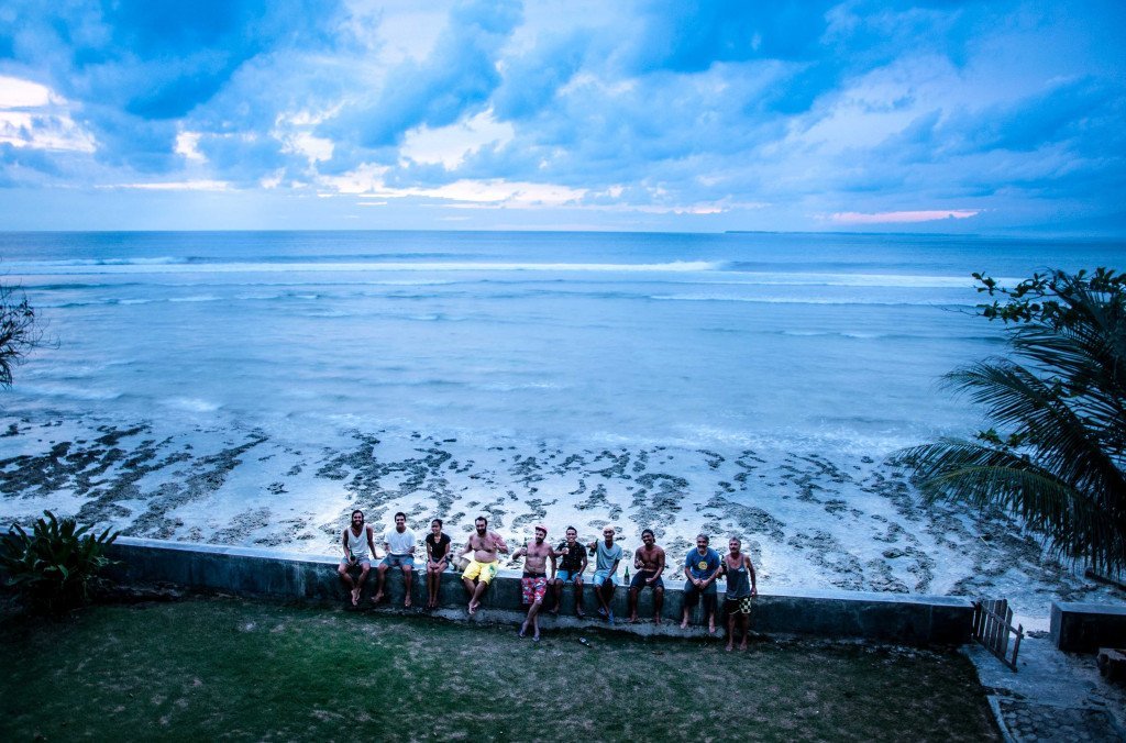 Best accomodation in Krui, Mainland Sumatra overlook sunsets and waves at Ujung Bocur.