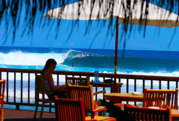 Surfing at Past Point